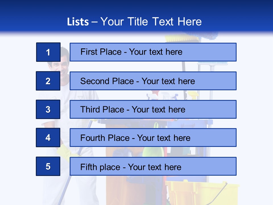 Apron Brush Housework PowerPoint Template