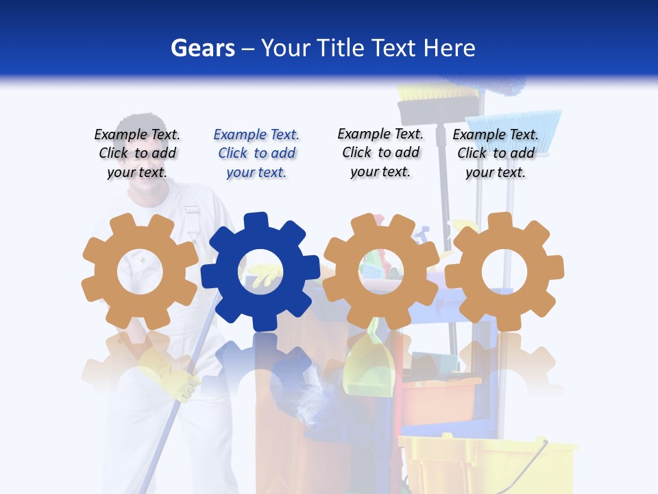 Apron Brush Housework PowerPoint Template