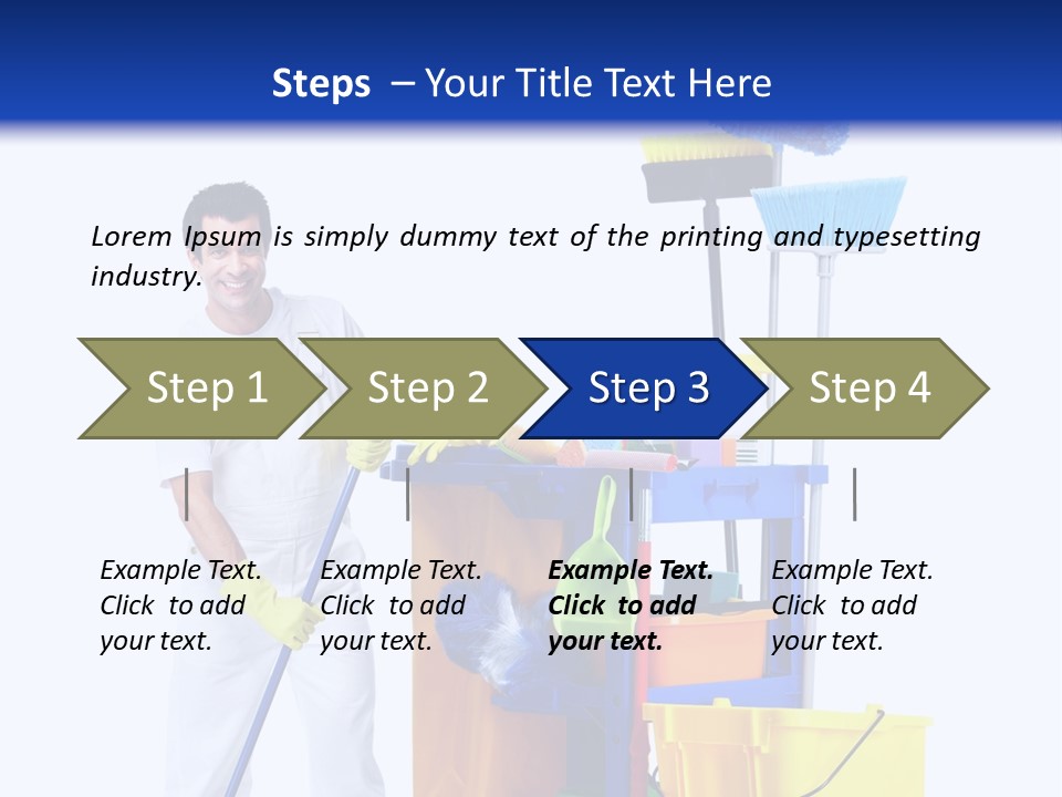 Apron Brush Housework PowerPoint Template