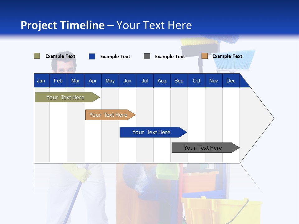 Apron Brush Housework PowerPoint Template