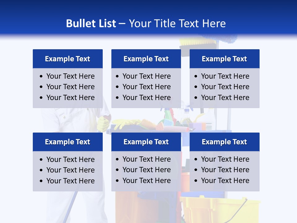 Apron Brush Housework PowerPoint Template