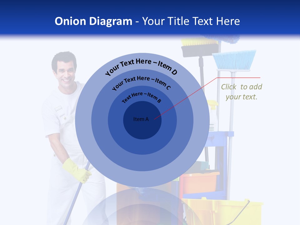 Apron Brush Housework PowerPoint Template