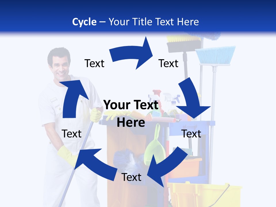 Apron Brush Housework PowerPoint Template