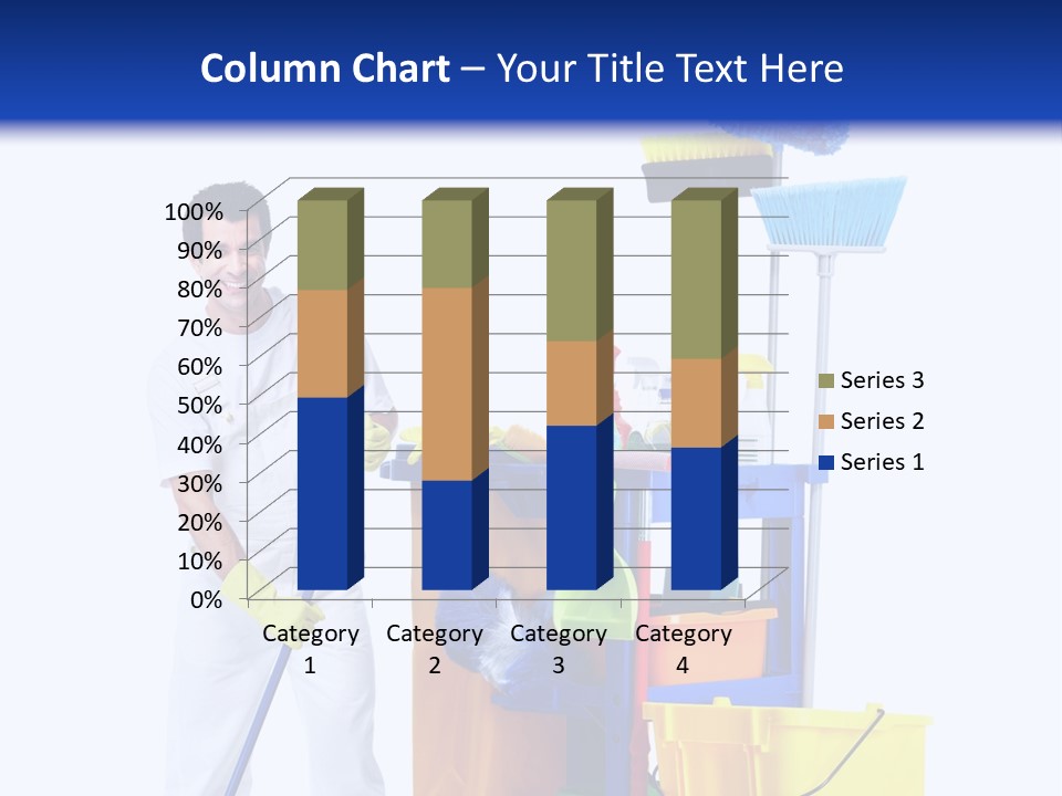 Apron Brush Housework PowerPoint Template