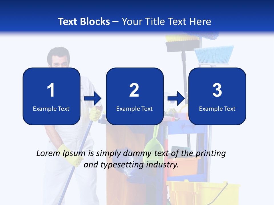 Apron Brush Housework PowerPoint Template