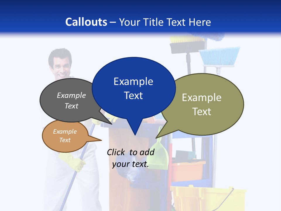 Apron Brush Housework PowerPoint Template