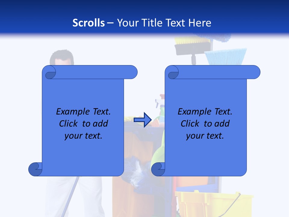Apron Brush Housework PowerPoint Template