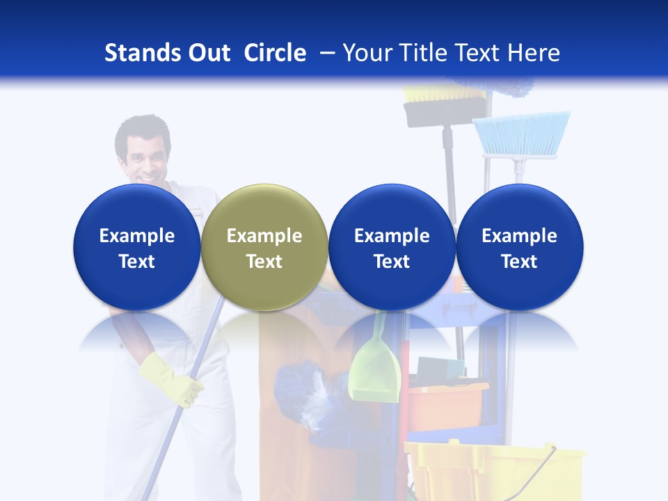 Apron Brush Housework PowerPoint Template