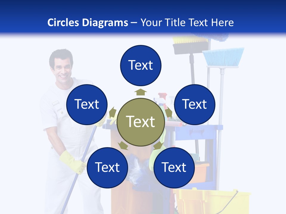 Apron Brush Housework PowerPoint Template