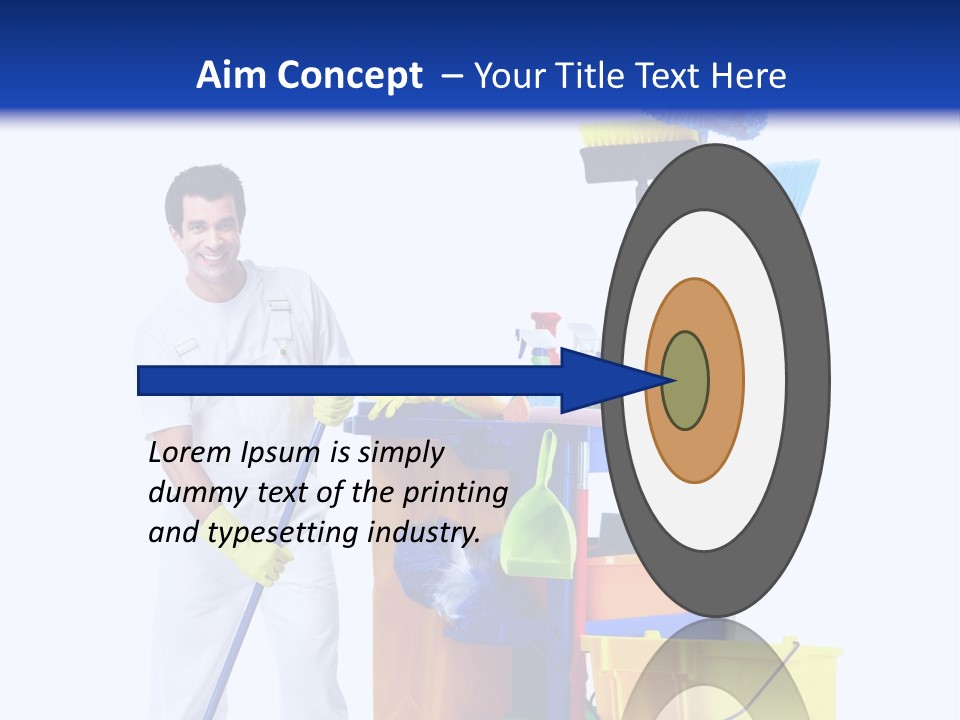 Apron Brush Housework PowerPoint Template