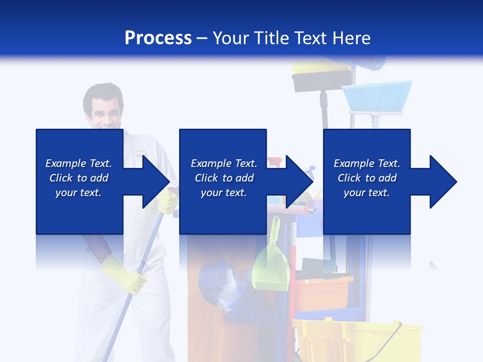 Apron Brush Housework PowerPoint Template