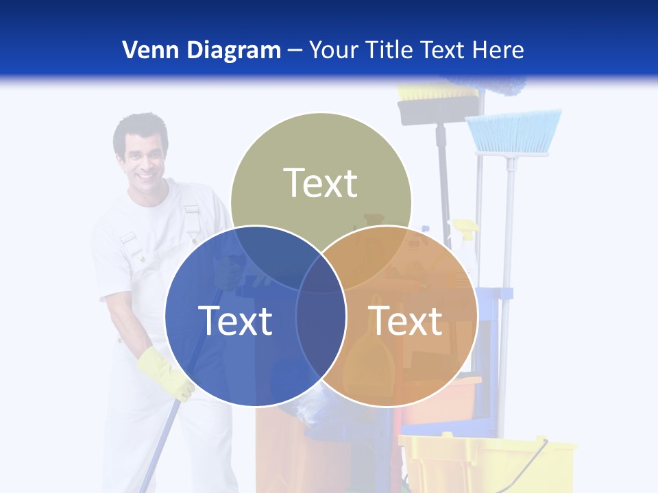 Apron Brush Housework PowerPoint Template