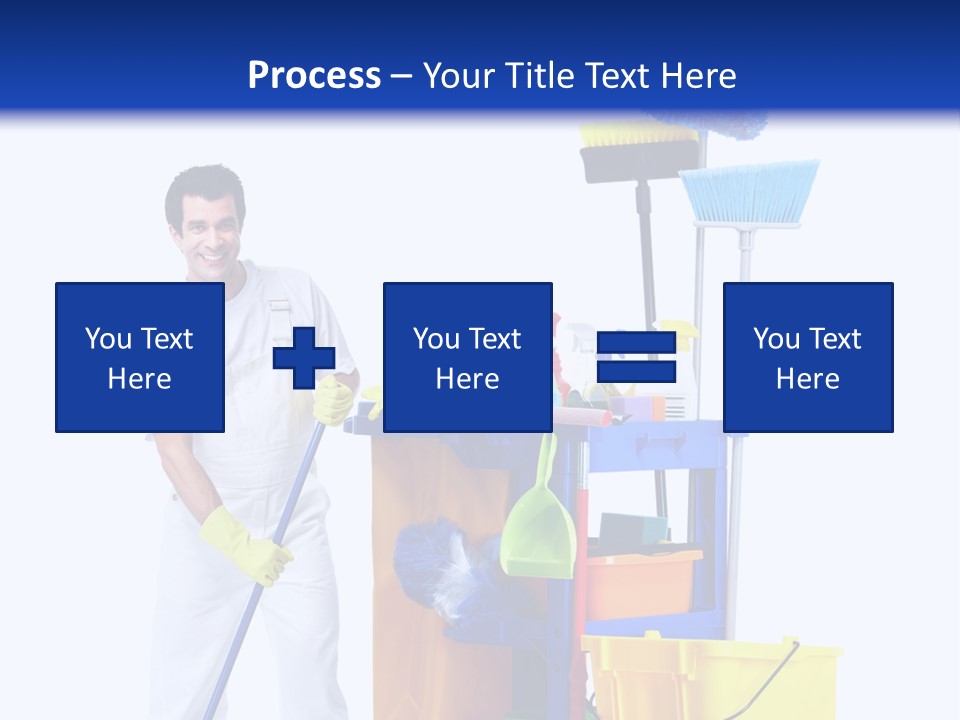 Apron Brush Housework PowerPoint Template