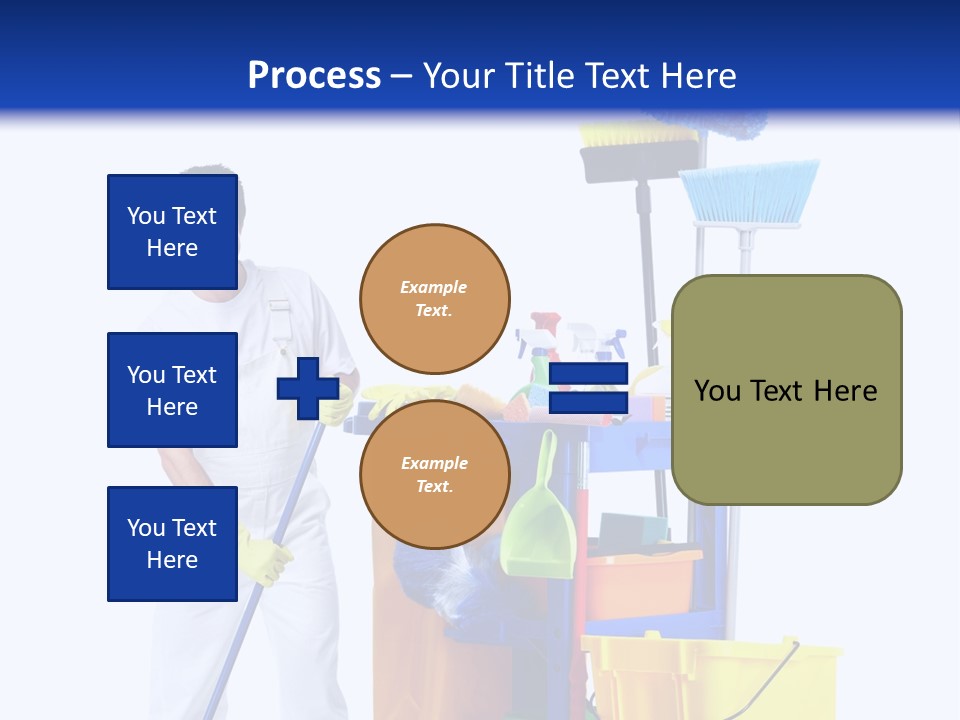 Apron Brush Housework PowerPoint Template
