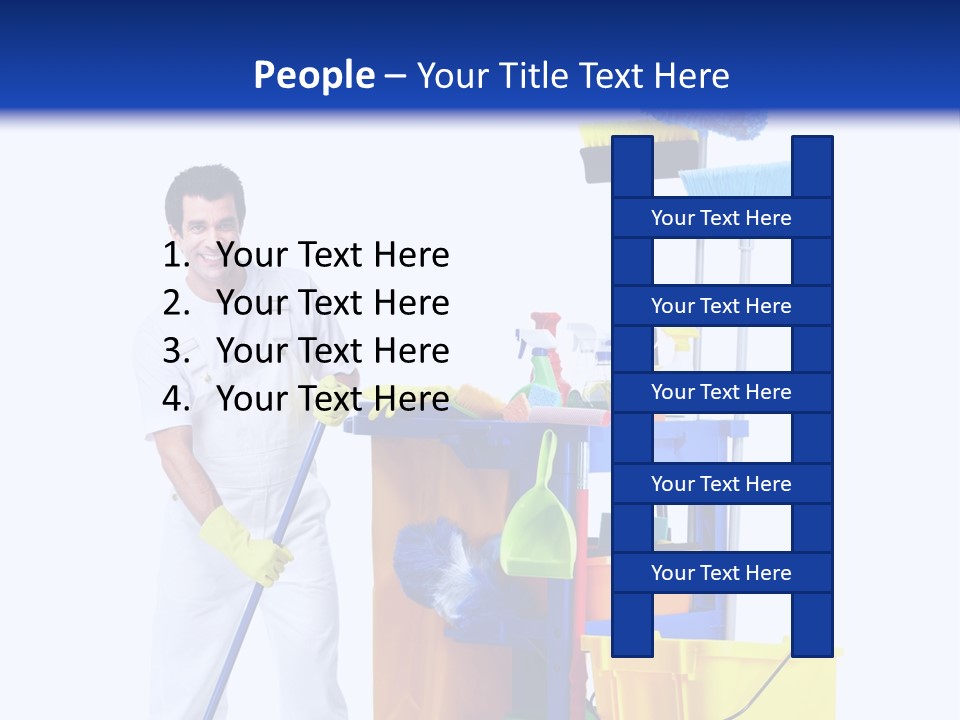 Apron Brush Housework PowerPoint Template
