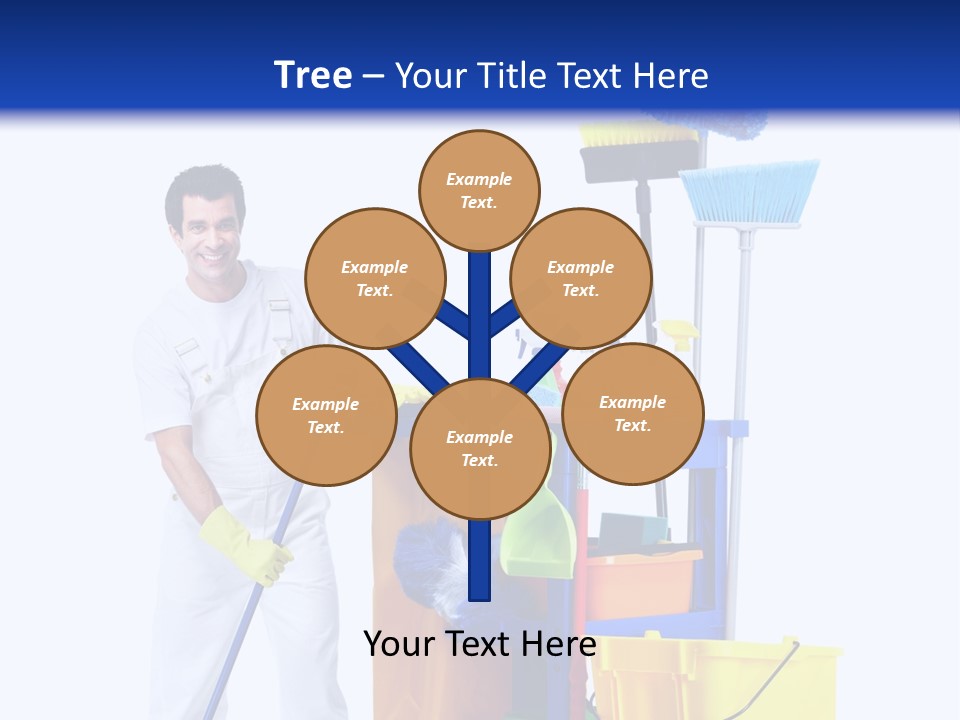 Apron Brush Housework PowerPoint Template