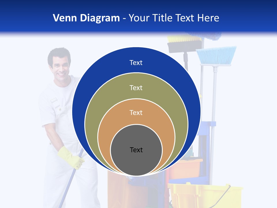 Apron Brush Housework PowerPoint Template