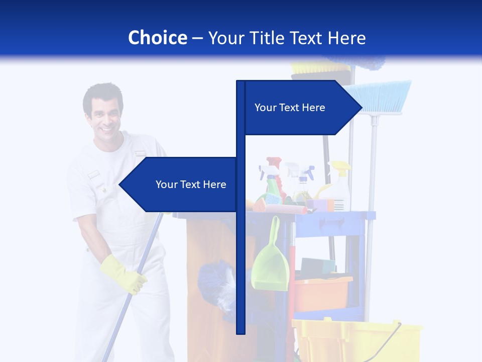 Apron Brush Housework PowerPoint Template