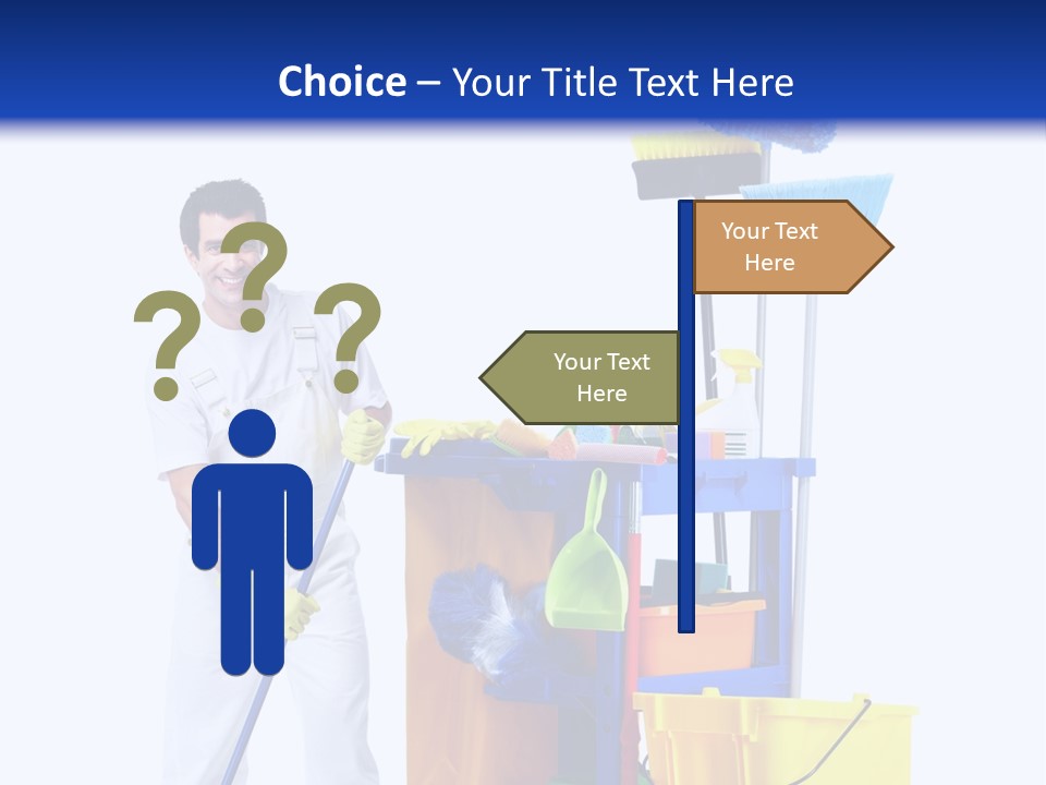 Apron Brush Housework PowerPoint Template