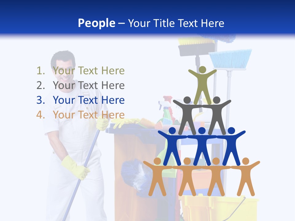 Apron Brush Housework PowerPoint Template