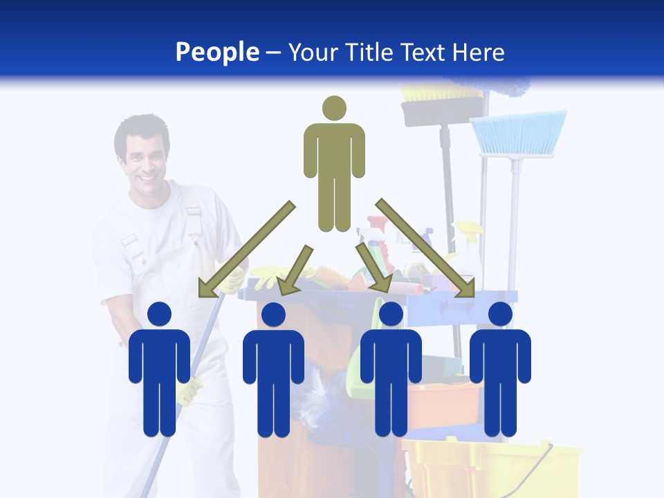 Apron Brush Housework PowerPoint Template