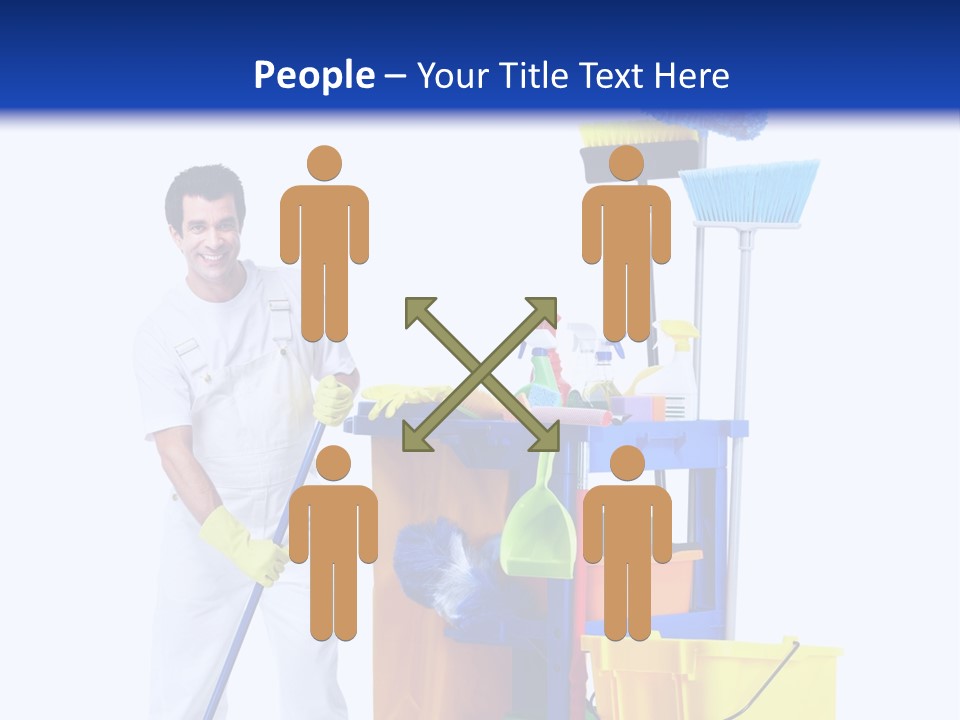 Apron Brush Housework PowerPoint Template