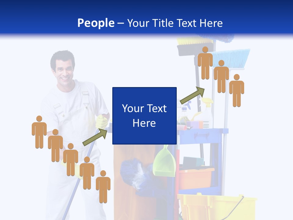 Apron Brush Housework PowerPoint Template