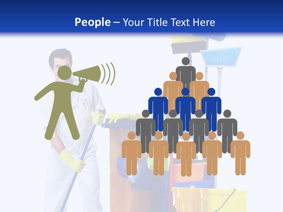 Apron Brush Housework PowerPoint Template