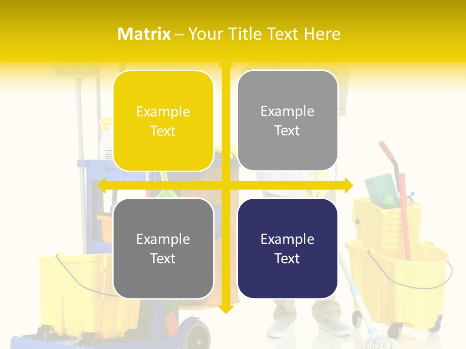 Miss Cheerful Apron PowerPoint Template