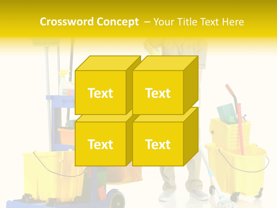 Miss Cheerful Apron PowerPoint Template