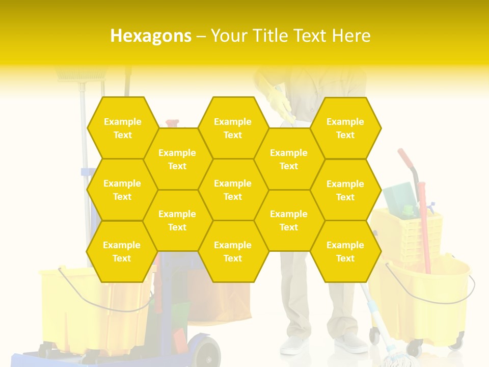 Miss Cheerful Apron PowerPoint Template