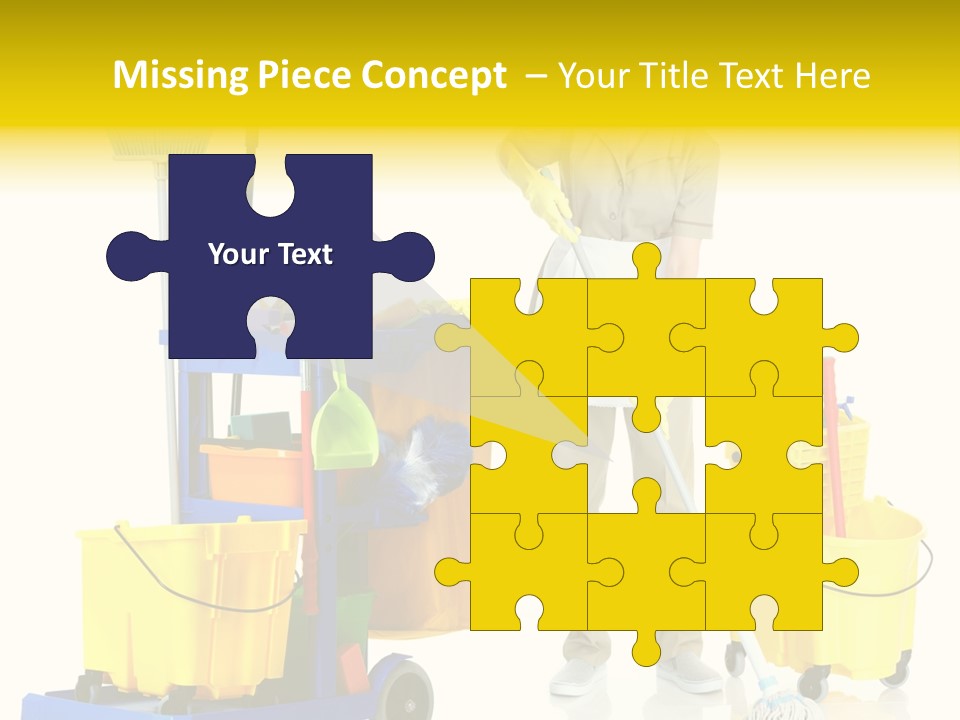 Miss Cheerful Apron PowerPoint Template