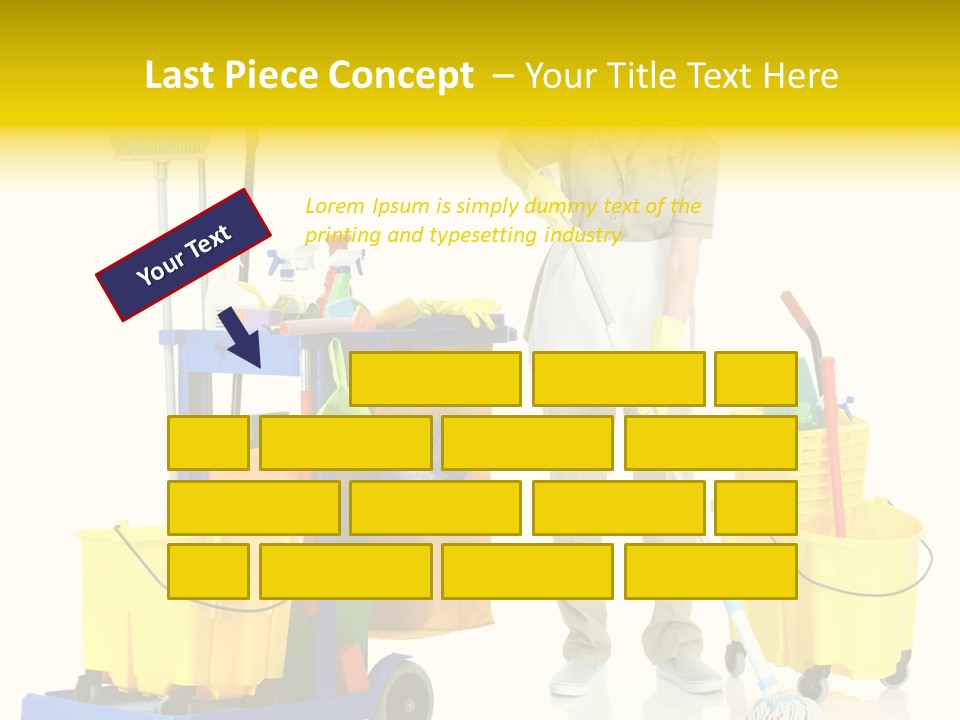 Miss Cheerful Apron PowerPoint Template