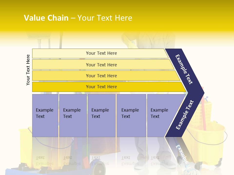 Miss Cheerful Apron PowerPoint Template