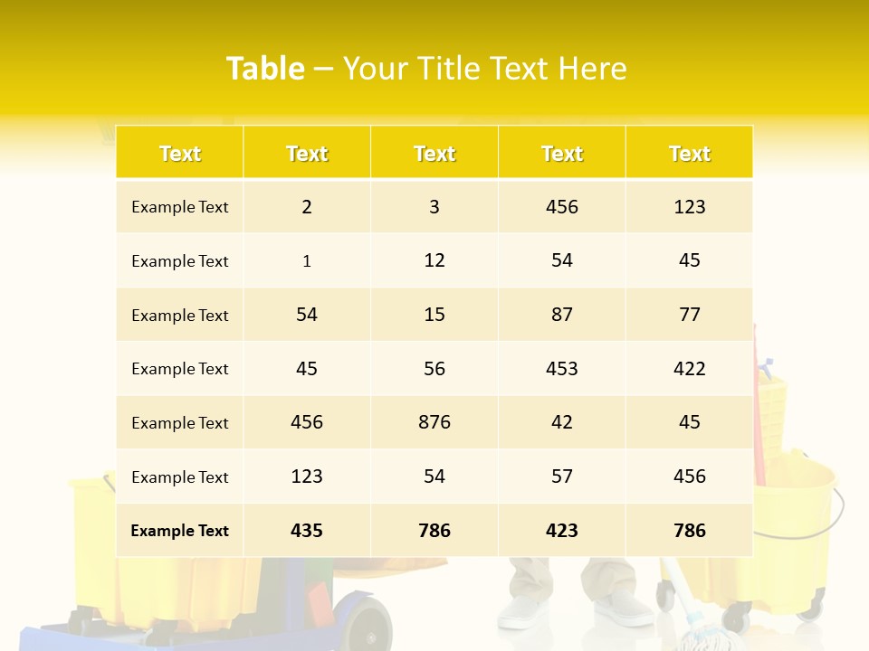 Miss Cheerful Apron PowerPoint Template