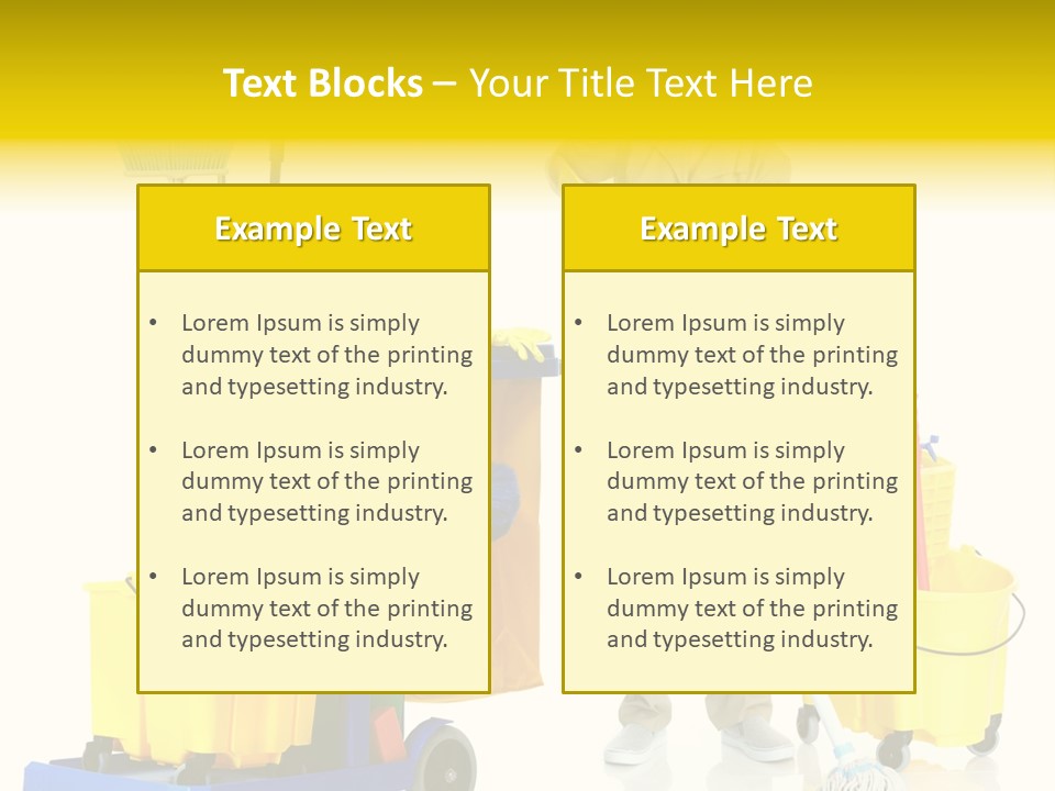 Miss Cheerful Apron PowerPoint Template