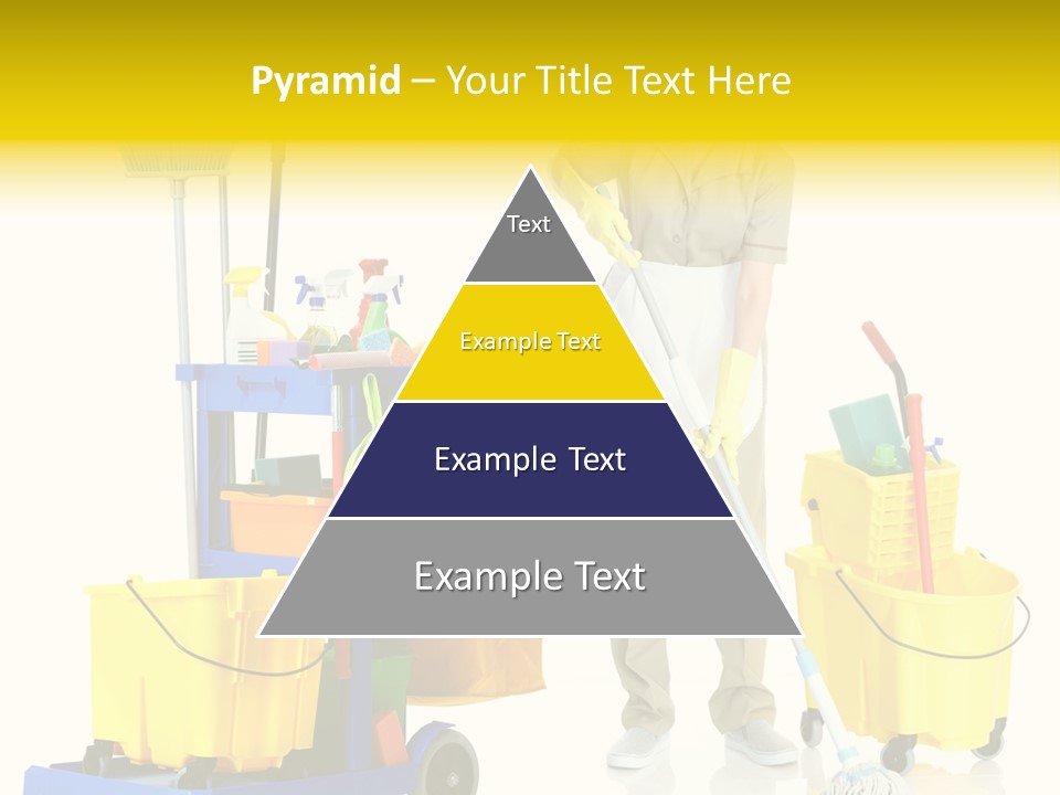 Miss Cheerful Apron PowerPoint Template