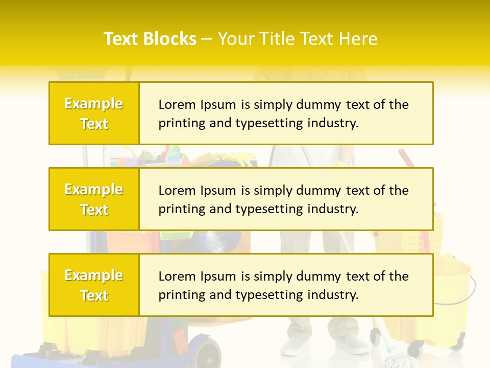 Miss Cheerful Apron PowerPoint Template