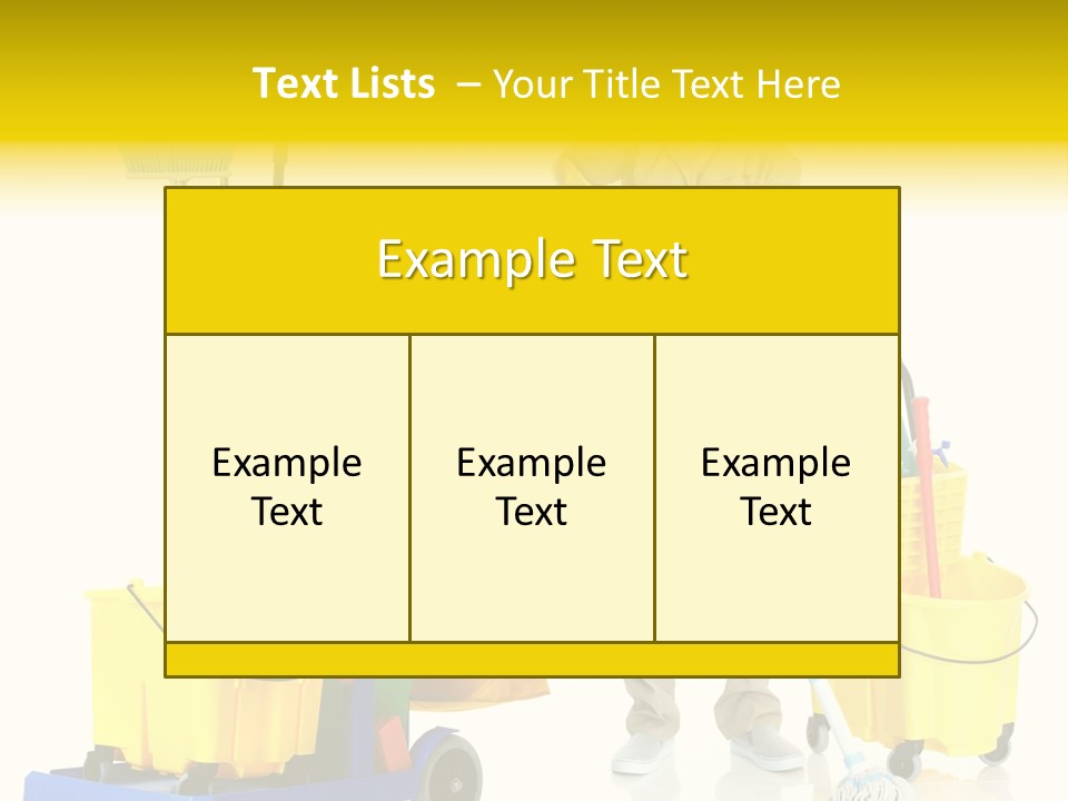 Miss Cheerful Apron PowerPoint Template