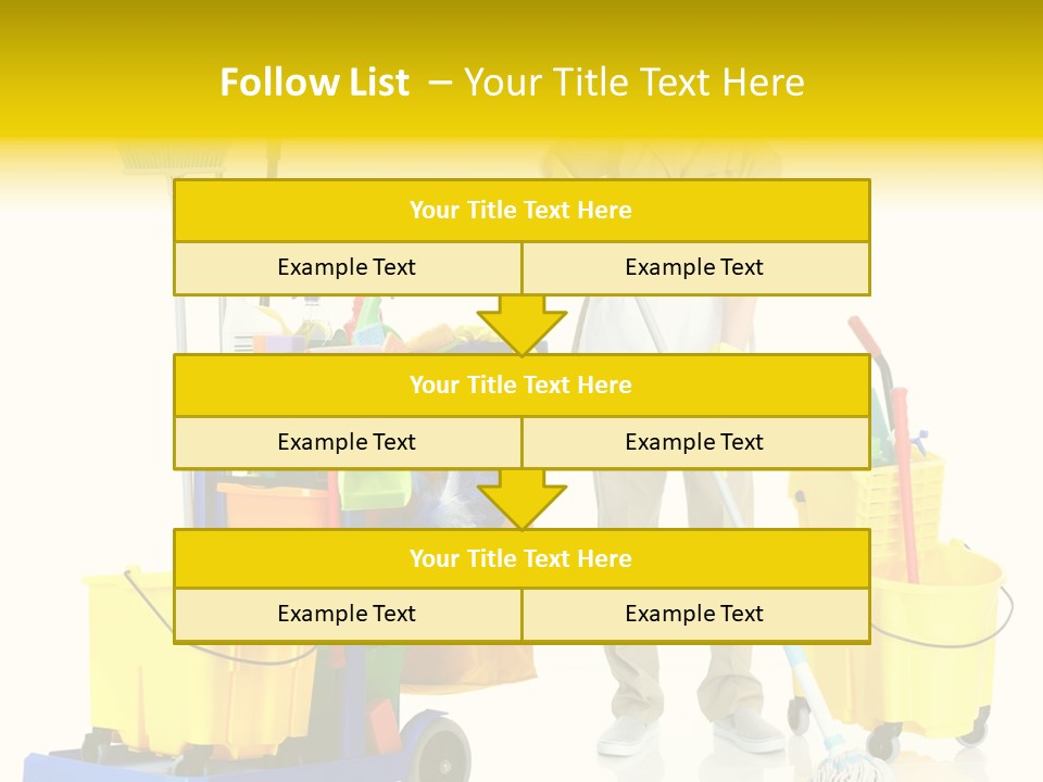 Miss Cheerful Apron PowerPoint Template