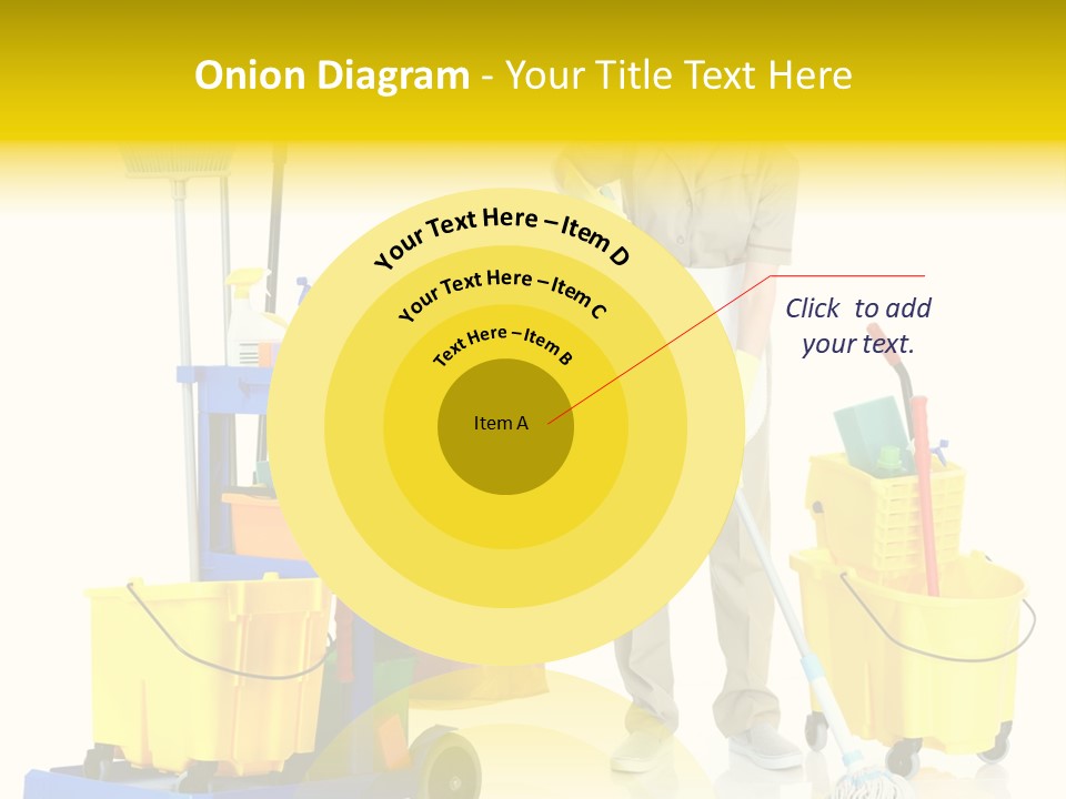 Miss Cheerful Apron PowerPoint Template