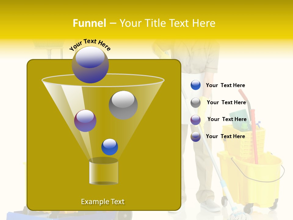 Miss Cheerful Apron PowerPoint Template