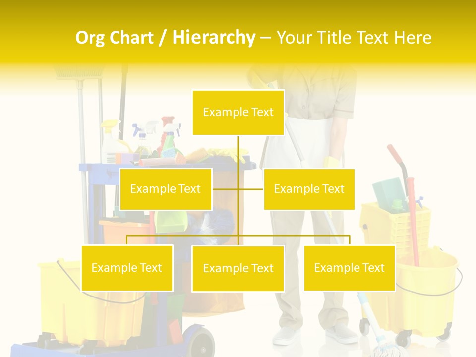 Miss Cheerful Apron PowerPoint Template