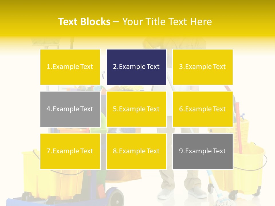 Miss Cheerful Apron PowerPoint Template