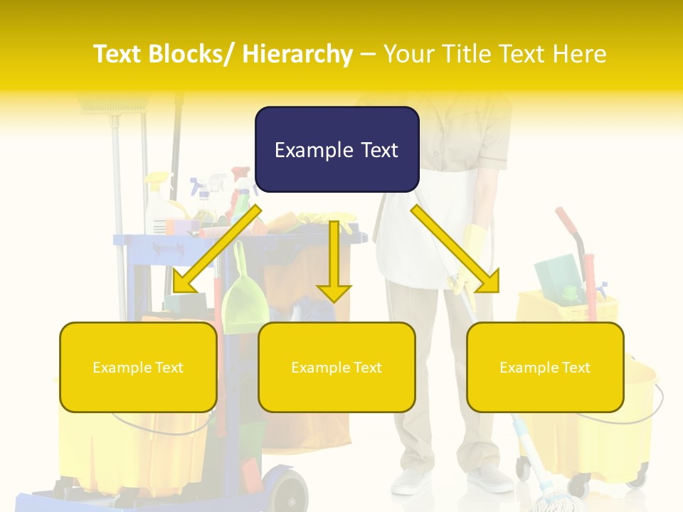 Miss Cheerful Apron PowerPoint Template