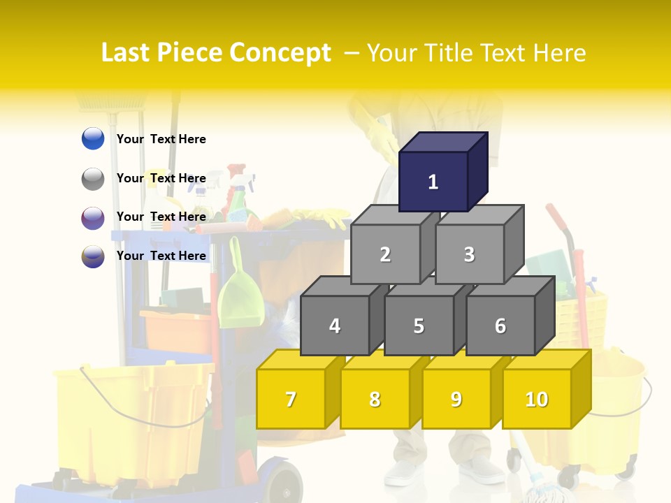 Miss Cheerful Apron PowerPoint Template