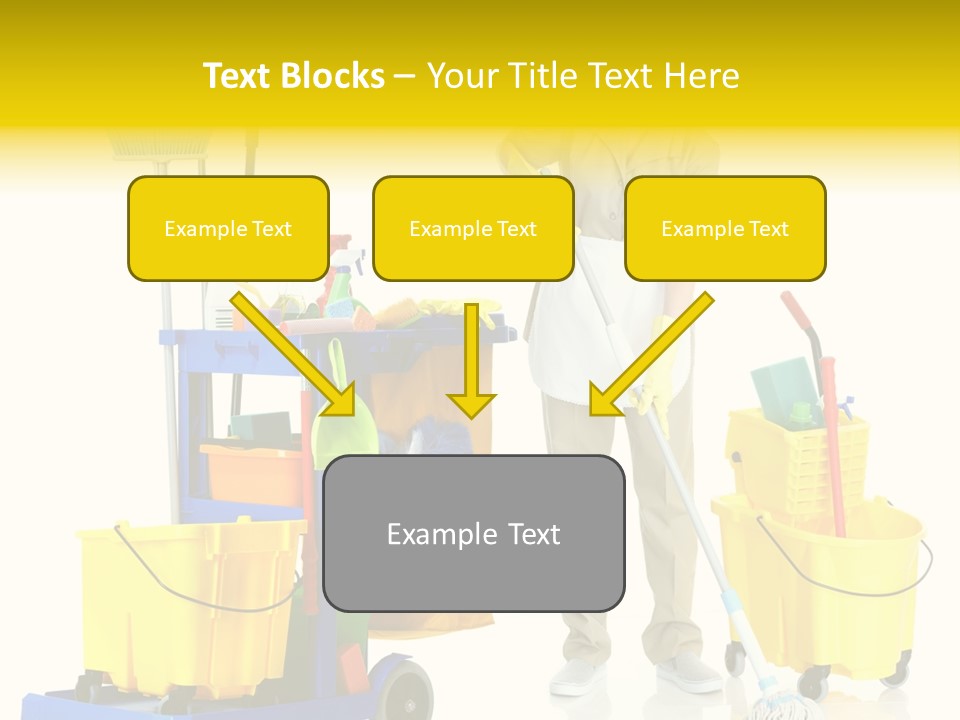 Miss Cheerful Apron PowerPoint Template