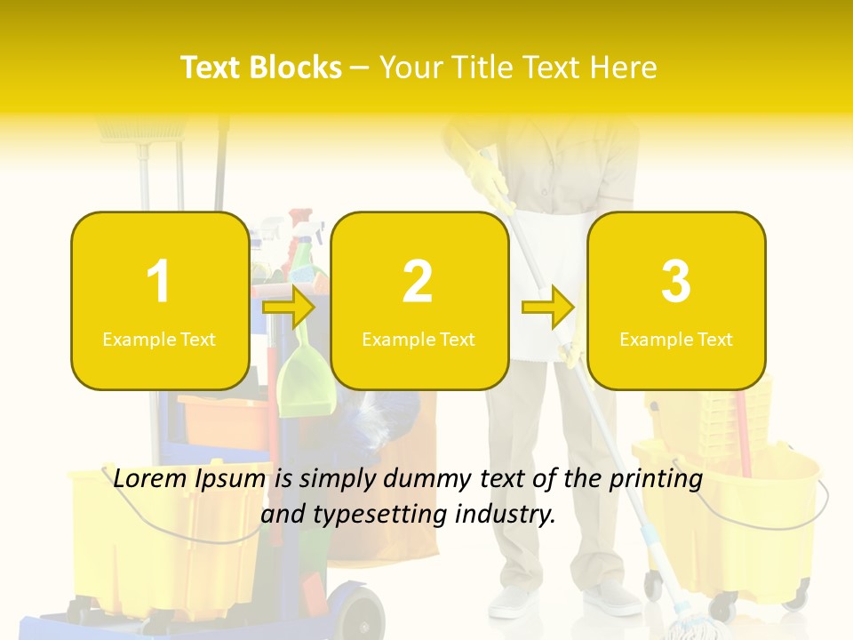 Miss Cheerful Apron PowerPoint Template