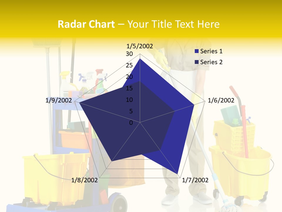 Miss Cheerful Apron PowerPoint Template
