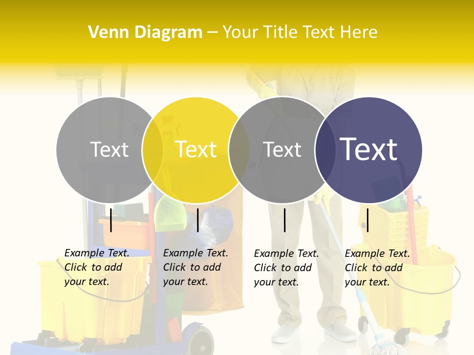 Miss Cheerful Apron PowerPoint Template